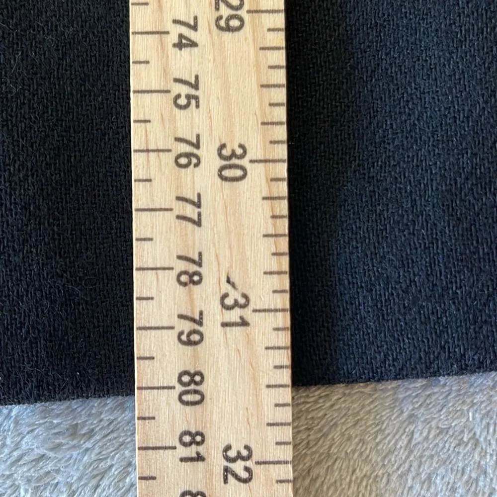 NWT Sag Harbor Vintage Black 100% Wool Midi Skirt - Size 16P